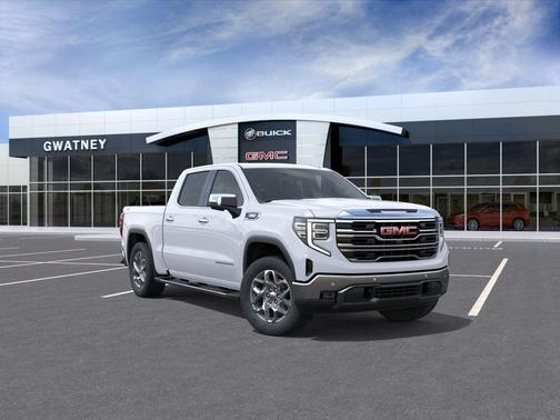 Glacier White Tricoat 2026 GMC Sierra 1500 SLT