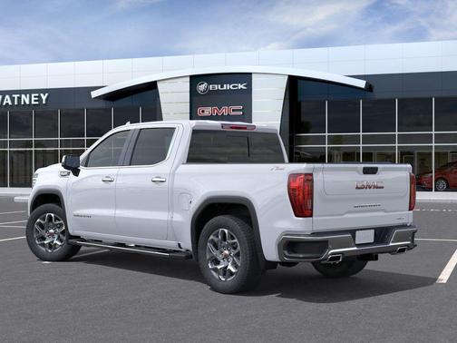 Glacier White Tricoat 2026 GMC Sierra 1500 SLT
