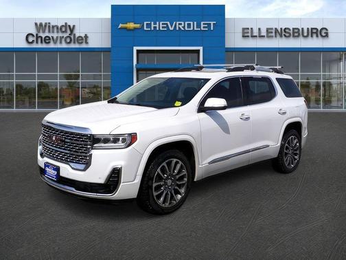 White Frost Tri-Coat 2020 GMC Acadia Denali
