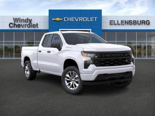 Summit White 2026 Chevrolet Silverado 1500 Custom