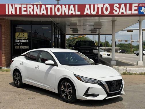 White 2022 Nissan Sentra SV