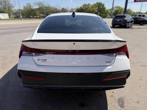 Serenity White 2025 Hyundai ELANTRA HEV SEL Sport