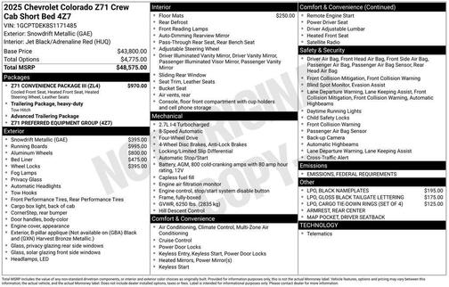 2025 Chevrolet Colorado Z71