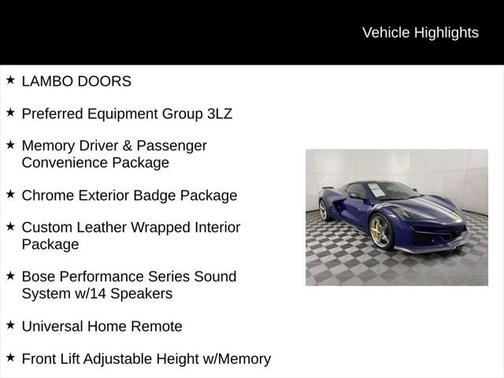2025 Chevrolet Corvette E-Ray RWD Convertible 3LZ
