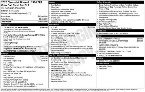 2025 Chevrolet Silverado 1500 ZR2