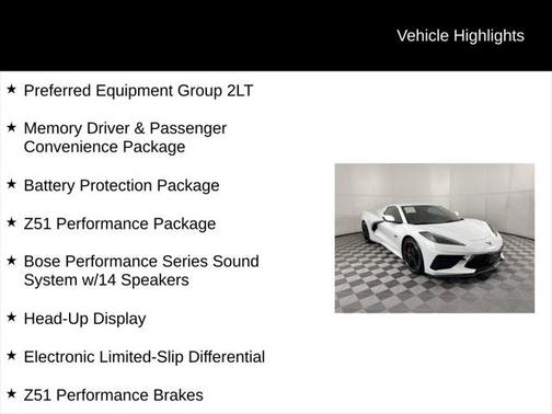 2023 Chevrolet Corvette Stingray w/2LT