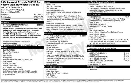 2024 Chevrolet Silverado 3500 WT