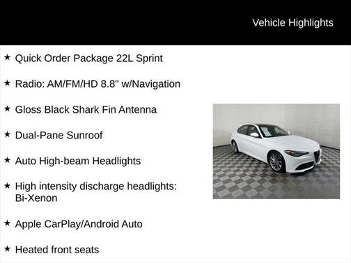 2023 Alfa Romeo Giulia Sprint RWD