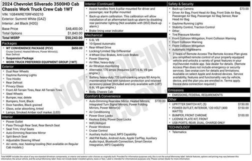 2024 Chevrolet Silverado 3500 WT