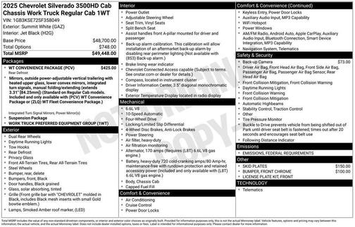 2025 Chevrolet Silverado 3500 WT