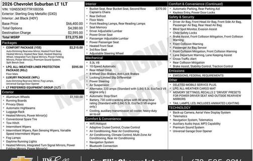 2026 Chevrolet Suburban LT