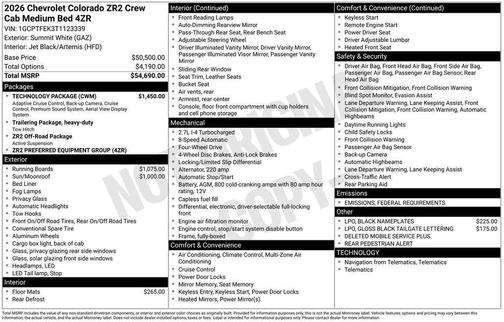 2026 Chevrolet Colorado ZR2