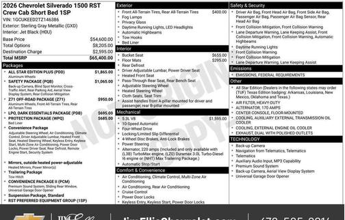 2026 Chevrolet Silverado 1500 RST