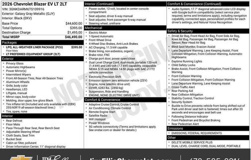 2026 Chevrolet Blazer EV AWD LT