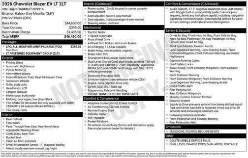 2026 Chevrolet Blazer EV AWD LT