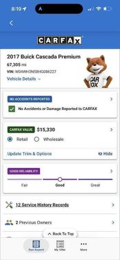 Toasted Coconut Metallic 2017 Buick Cascada Premium