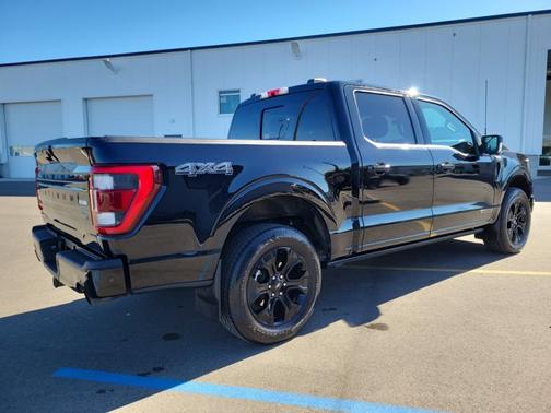 AGATE BLACK METALLIC 2023 Ford F-150 PLATINUM/ 3.5L POWER BOOST HYBRID/ NAV/ MOON/