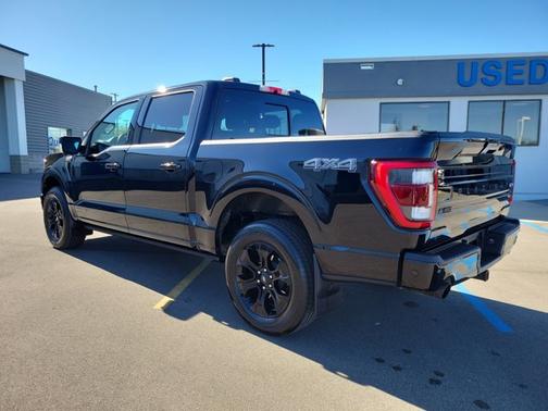 AGATE BLACK METALLIC 2023 Ford F-150 PLATINUM/ 3.5L POWER BOOST HYBRID/ NAV/ MOON/