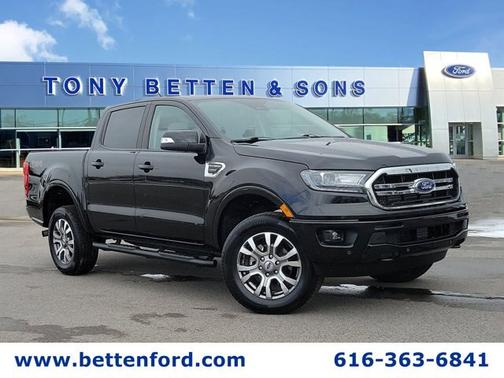SHADOW BLACK 2020 Ford Ranger LARIAT/ TECH PKG/ B&O SOUND/ TOW PKG/