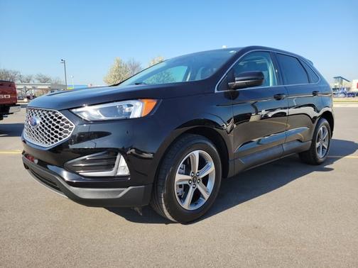 AGATE BLACK METALLIC 2023 Ford Edge SEL/ MOONROOF/ COLD WEATHER PKG/ CAMERA/ PWR LIFTG