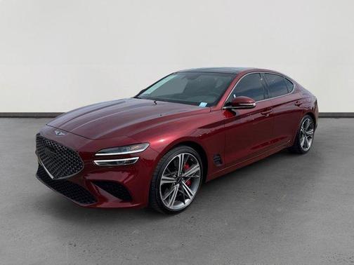 Red 2024 Genesis G70 3.3T Sport Advanced