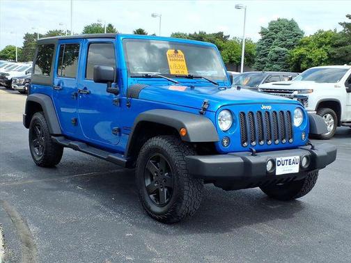Hydro Blue Pearl Coat 2015 Jeep Wrangler Unlimited Sport