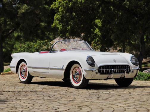 White 1954 Chevrolet Corvette