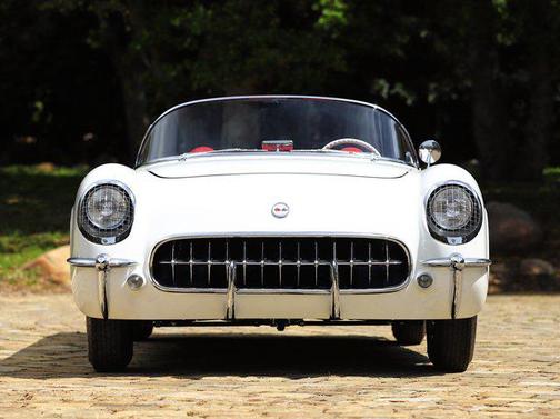 White 1954 Chevrolet Corvette
