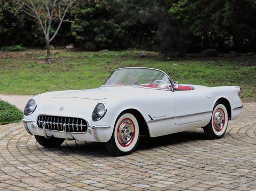 White 1954 Chevrolet Corvette
