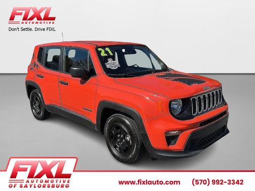 Omaha Orange Clearcoat 2021 Jeep Renegade Sport