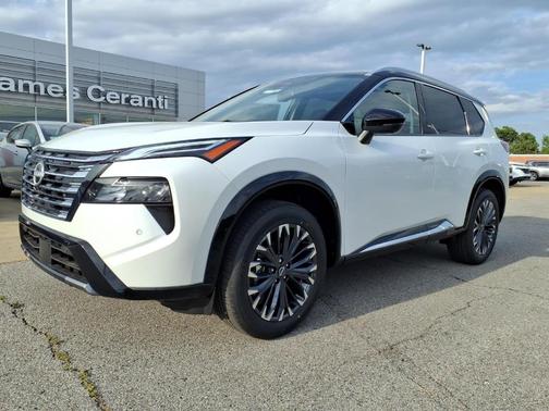White / Black 2026 Nissan Rogue Platinum