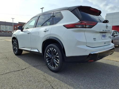 White / Black 2026 Nissan Rogue Platinum