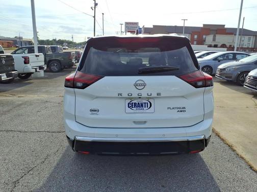 White / Black 2026 Nissan Rogue Platinum