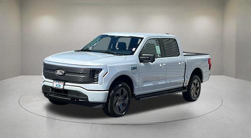 Space White Metallic 2025 Ford F-150 Lightning Flash