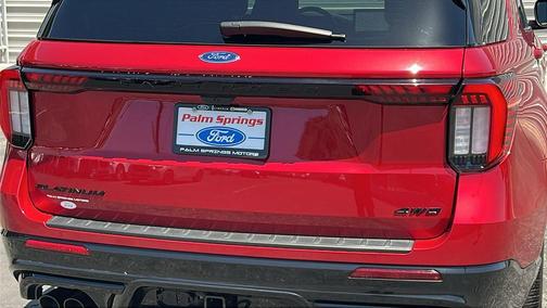 Rapid Red Metallic Tinted Clearcoat 2025 Ford Explorer Platinum