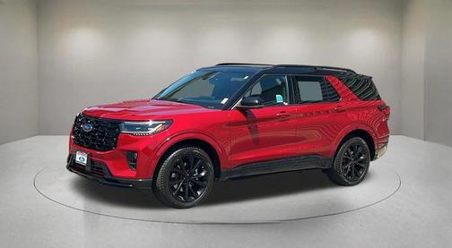 Rapid Red Metallic Tinted Clearcoat 2025 Ford Explorer Platinum