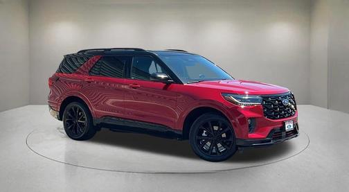 Rapid Red Metallic Tinted Clearcoat 2025 Ford Explorer Platinum