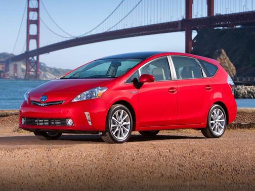Black 2014 Toyota Prius v Three