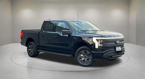 Agate Black Metallic 2025 Ford F-150 Lightning Flash