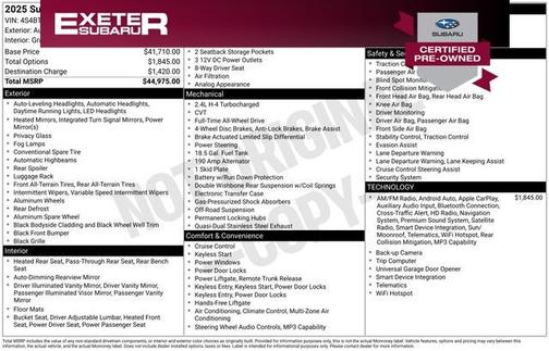 2025 Subaru Outback Wilderness