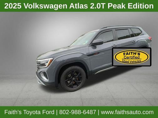 Pure Gray 2025 Volkswagen Atlas 2.0T Peak Edition