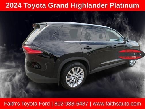 Midnight Black Metallic 2024 Toyota Grand Highlander Platinum