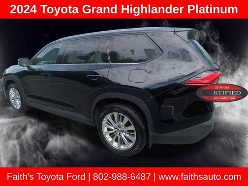 Midnight Black Metallic 2024 Toyota Grand Highlander Platinum