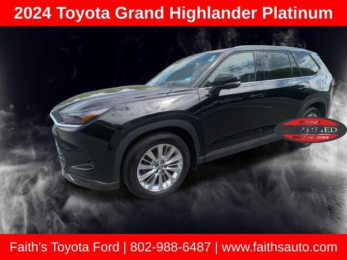 Midnight Black Metallic 2024 Toyota Grand Highlander Platinum
