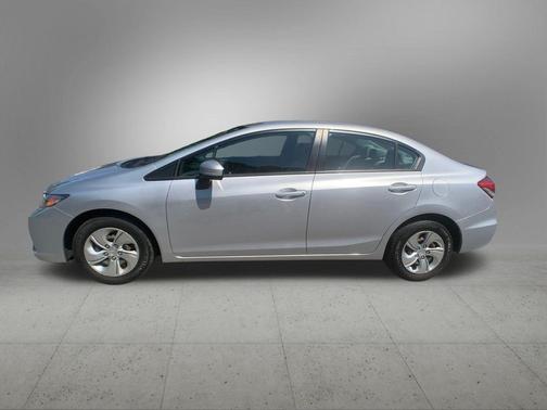 Alabaster Silver Metallic 2015 Honda Civic LX