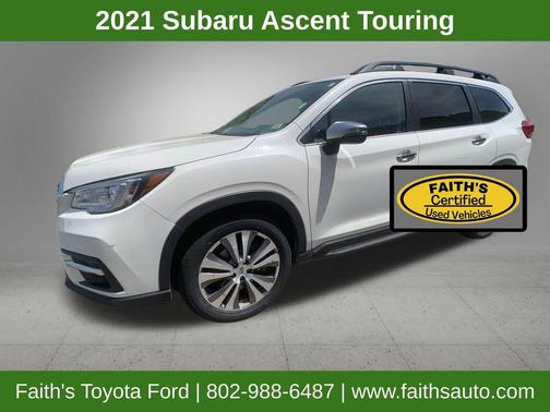 Crystal White Pearl 2021 Subaru Ascent Touring 7-Passenger