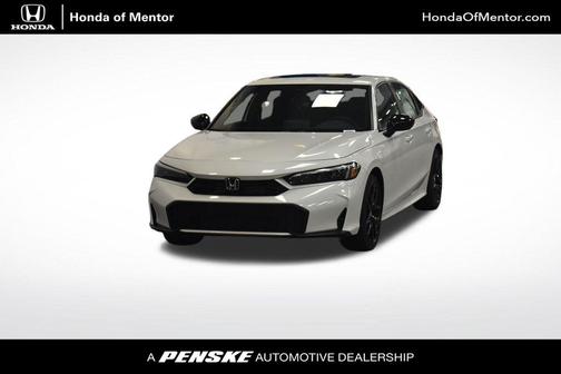 Platinum White Pearl 2026 Honda Civic Hybrid Sport