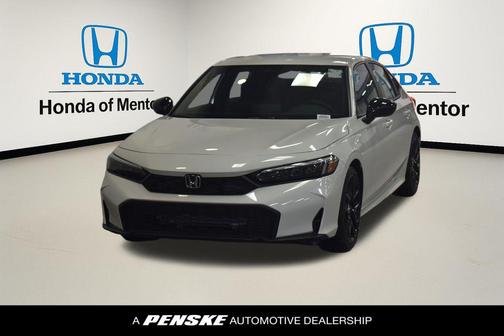 Platinum White Pearl 2026 Honda Civic Hybrid Sport