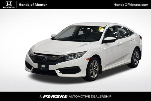 Taffeta White 2017 Honda Civic LX