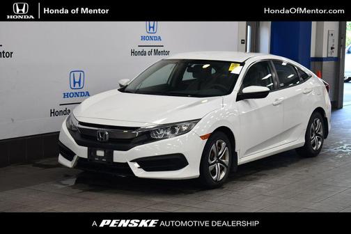 Taffeta White 2017 Honda Civic LX